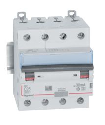 Legrand 411236 RCD/MCB DX3 C25A 4P 6KA 30MA A