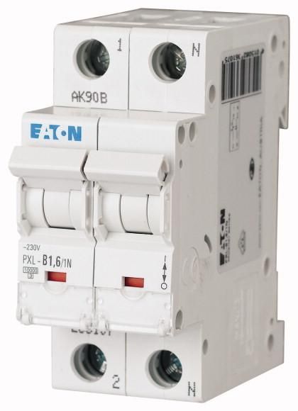 Eaton PXL-D1,6/1N circuit breaker, 1,6A, 1p+N, D-Char, 236177