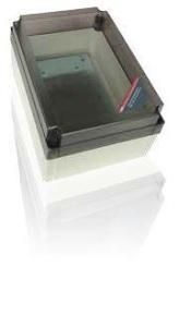 ABB Stotz-Kontakt OVR WBX SLQ, OVR WBX SLQ / AP housing IP67 mounting plate, transparent cover, 7TCA085400R0326