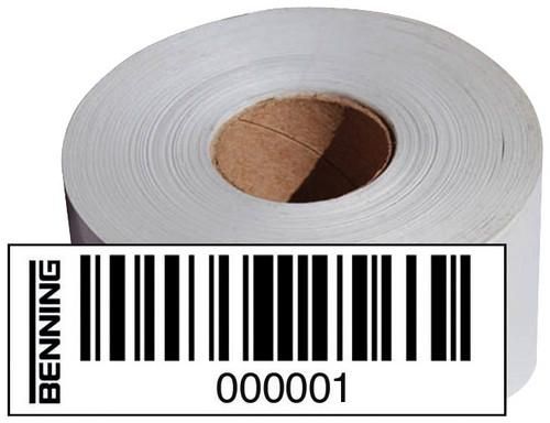 Benning 756306 consecutive number (5001-6000) barcode labels
