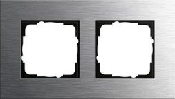Gira 0212219 2-way cover frame Gira Esprit stainless steel