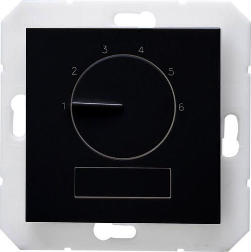 Kopp 296550005 HK07 &amp;#039;Basic&amp;#039; black matt room thermostat