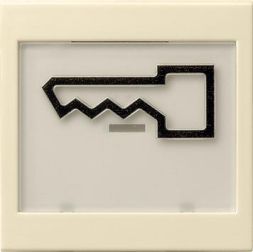 Gira 021801 rocker switch touch-sensitive BSF symbol door system 55 cream white