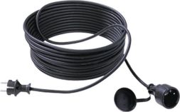 Bachmann 343.177 extension cable H05RR-F 3G1.5qmm black