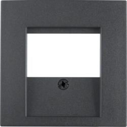 Berker 6810331606 Centre piece for TDO socket anthracite, matt Berker B.3/B.7