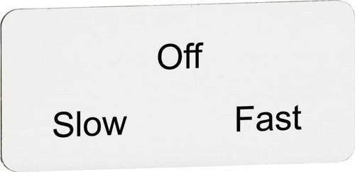 ABB Stotz-Kontakt 1SFA611930R1194 Slow/Off/Fast text insert