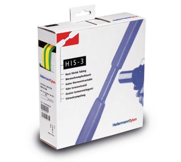 HellermannTyton 308-30907 HIS-3-9/3-PEX-GNYE heat shrink tubing
