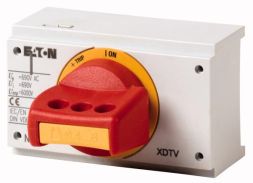 Eaton NZM2-XDTVR rotary handle, red-yellow, lockable on handle, size 2, 260144