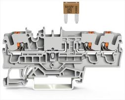 Wago 2202-1781 3-wire fuse terminal, for automotive mini