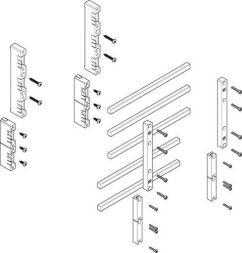 ABN flat 60mm with CU 12x10mm 5-pole 32mm busbar module (MFSC13635)