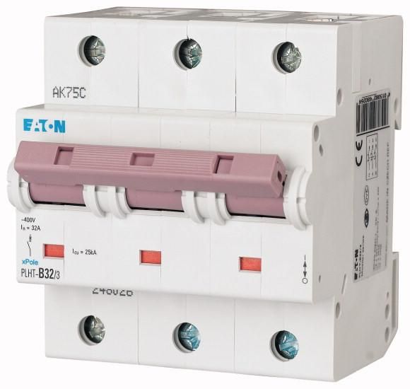 Eaton PLHT-D32/3 circuit breaker, 32A, 3p, D-Char , 248044