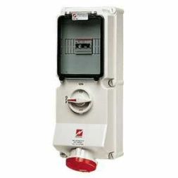 Mennekes 7219 wall socket DUO 32A 4-pole 6h 400V IP44