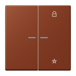 Jung FMLC1701247 eNet button universal 1-way 2-way, Duroplast, LS series, terre sienne brûlée 59 ( LC4320D )