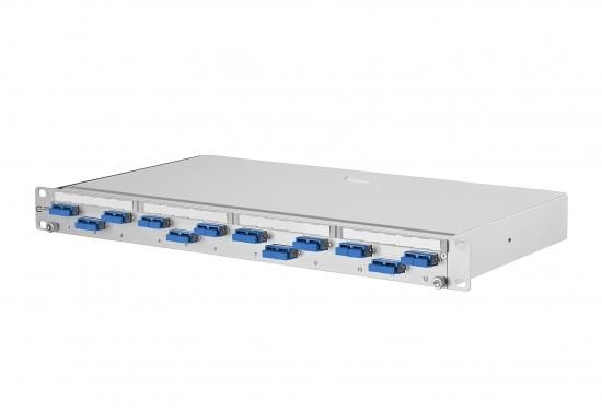 METZ CONNECT 150229E212-E OpDAT PA splice 12xSC-D blue OS2 grey patch panel