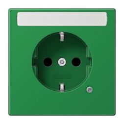 Jung LS1520BFNAKOGN SCHUKO socket, 16 A 250 V ~, without claws, with function display, with label field, integrated increased contact protection, SAFETY+, thermoplastic, Ser
