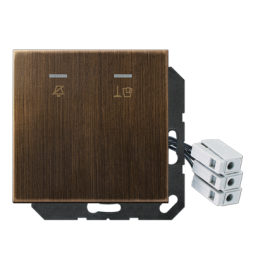 Jung MECUKO5M230AT hotel cover with LED unit 230 V, outdoor unit, LS series, antique brass