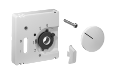 Alre-It UN990036 JZ-002.000 50x50mm glossy pure white cover for room temperature controller