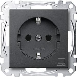 MERTEN MEG2350-0414 socket SCHUKO computer anthracite