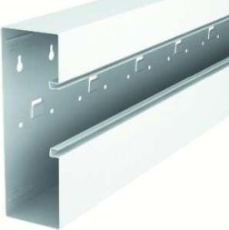 OBO Bettermann GS-A70210 70x210 pure white asymmetrical sheet steel device installation duct, 6278000