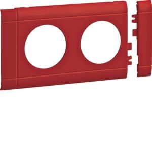 TEHALIT GB080203020 Modular panel 2-way socket DA:80mm red
