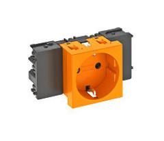 OBO Bettermann STD-D0C ROR1 0° 1-way socket SCHUKO, 6120344