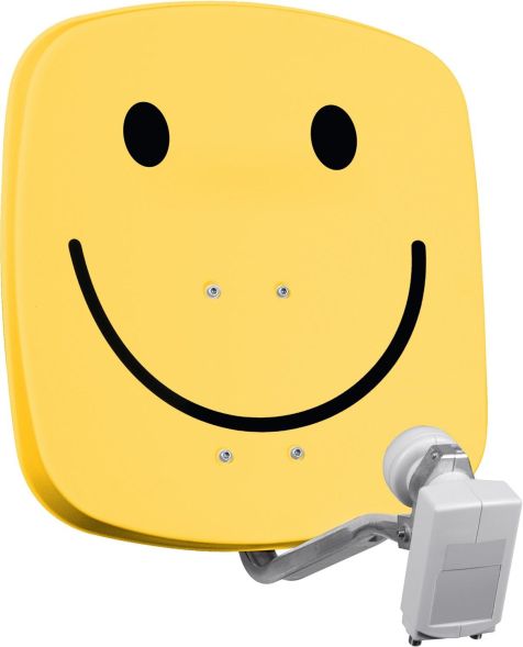 TechniSat DigiDish 45 smiley-yellow Univ.-Twin-LNB