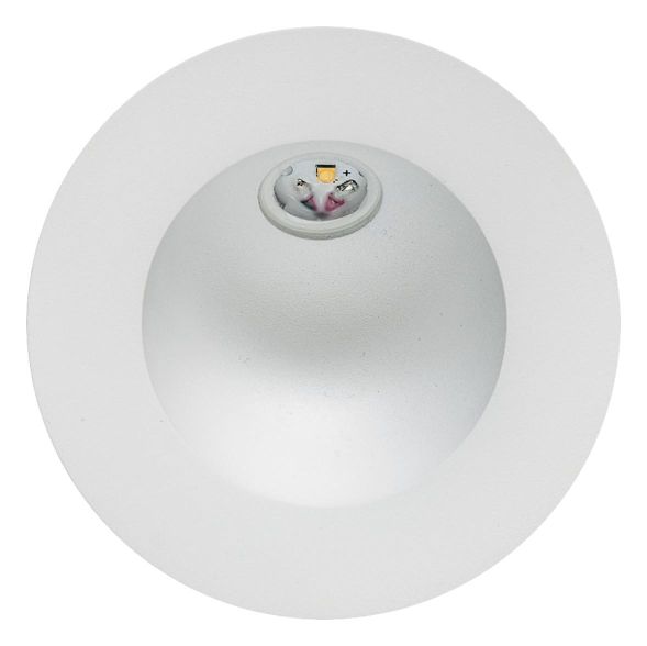 EVN P20301 rigid 2W 700mA round IP54 cold white white LED recessed ceiling spotlight