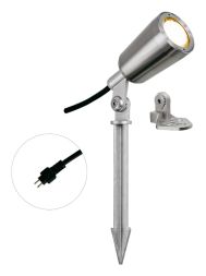 EVN PC680602 ground spike/tripod 7W IP68 stainless steel ww LED garden spotlight