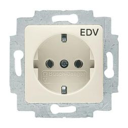Busch-Jaeger 20 EUCQ/DV-212 SCHUKO® socket insert, with imprint 'EDV' white