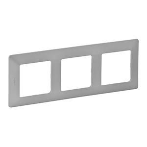 Legrand 754133 frame Valena Life 3-way alu, (aluminium)