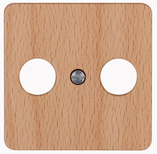 Kopp 358630001 antenna socket TV/RF HK02 oak cover
