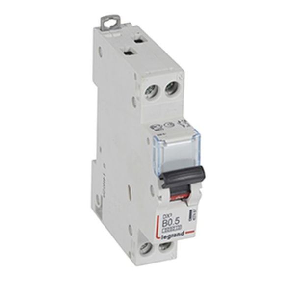 Legrand 407467 Circuit breaker DX3 B0, 5A 1P+N 6KA 1M