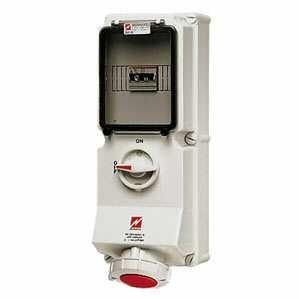 Mennekes 7241 wall socket DUO 32A 4-pole 6h 400V IP67