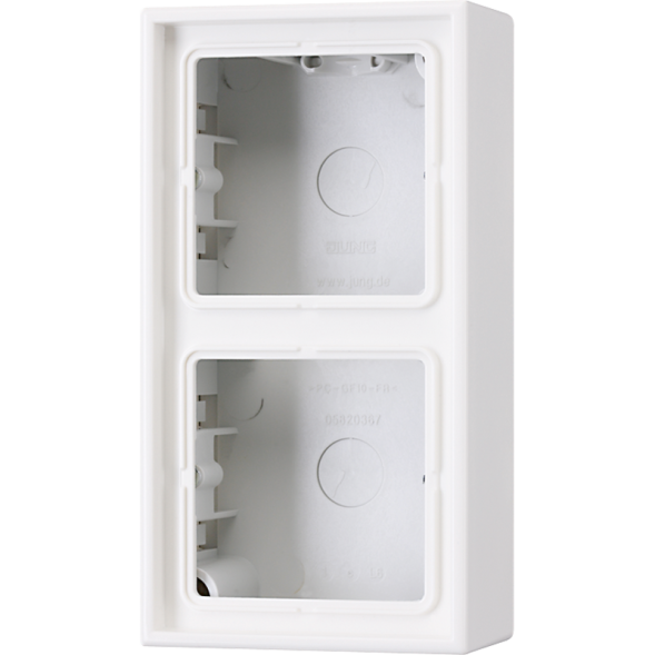 Jung LS582AWW surface-mounted cap 2-way, LS series, alpine white