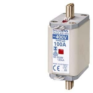 Siemens 3NA6830-4KK NH fuse link with insulated handle size 00 100A
