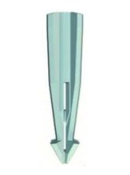 OBO Bettermann 910/GD 8x50mm light grey aerated concrete dowel, 2347261