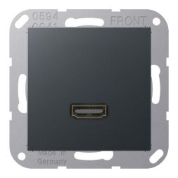 Jung MAA1112ANM Multimedia connection system HDMI, Series A, anthracite matt