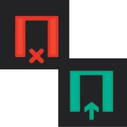 Berker 19058012 bi-color foil with imprint symbol for waiting / entering for LED signal light