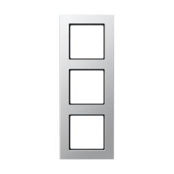 Jung A5583BFAL frame 3-way, vertical and horizontal mounting, thermoplastic painted, A 550, aluminium
