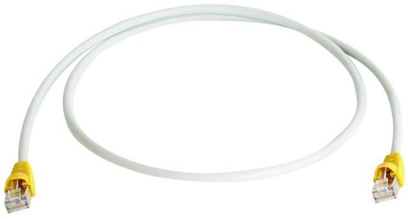 Telegärtner L00003A0067 FRNC Crossover 5.0m grey, grommets yellow patch cable S/FTP Cat7