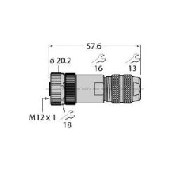 Turck 6931450 CMB8181-0 circular connector