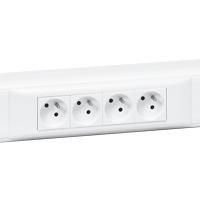 Legrand 010981 frame Pro snap-on MOSAIC 8 modules, (white)
