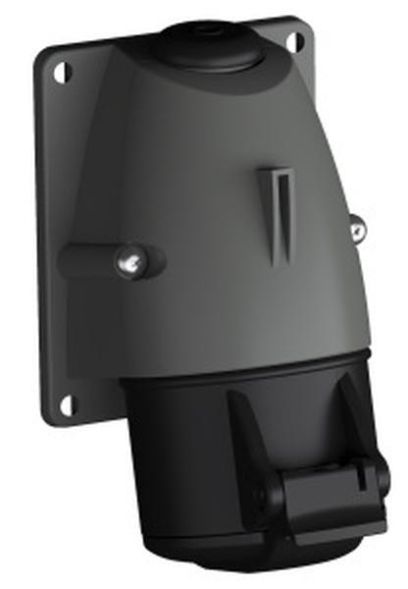 ABB Stotz-Kontakt 332RS5, 332RS5 surface-mounted wall socket, 32 A, IP44 5h, 3P+E, 600-690 V, 10 pieces, 2CMA193129R1000