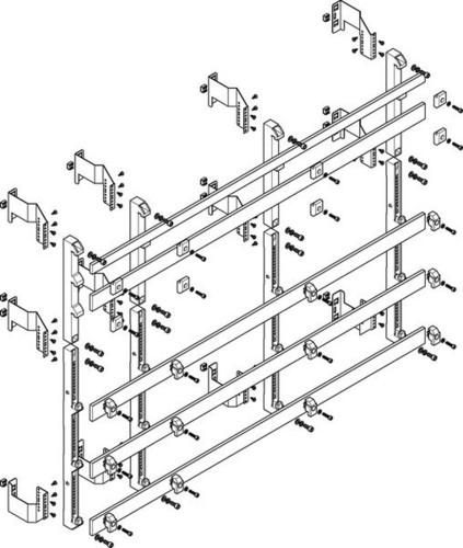 ABN flat 185mm with CU 50x10mm 5-pole 150mm busbar module (MFSC58985)