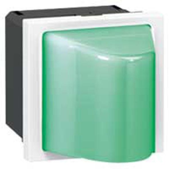 Legrand 078562 signal light MOSAIC gn 12-24V 2mod ws, (green)