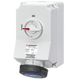 Mennekes 5112A DUO 63A 5-pin 9h 230V IP67 wall socket