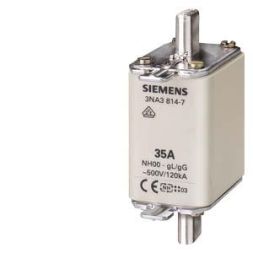 Siemens 3NA3820-7 NH00 fuse link with front core detector 50A