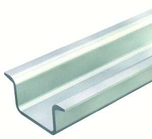 OBO Bettermann 2069/15 2000x35x15 unperforated top hat rail, 1115553