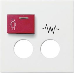 Gira 022827 cover Ackermann 73073 D / 73073 D3 System 55 pure white matt