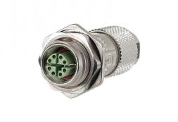 METZ CONNECT M12 Cat.6A X-coded IP67 field-configured socket, MMF881A315-0001